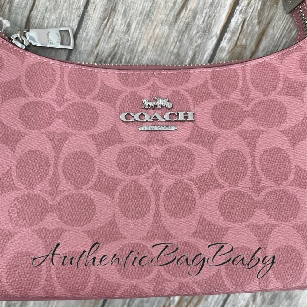 Coach Dusty Pink Teri Shoulder Bag Crossbody Purse - Picture 3 of 8
